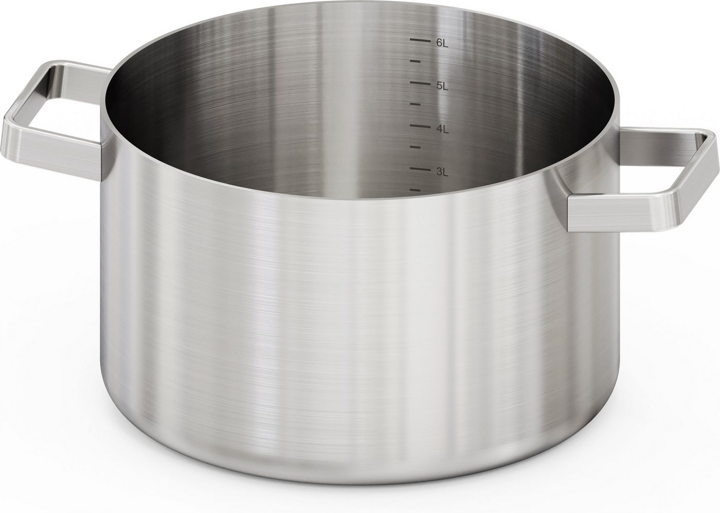Hanseatic Kochtopf PREMIUM, Edelstahl (1-tlg), handfreundliche Griffe, Literskala, Glasdeckel, Induktion – Bild 3 von 5