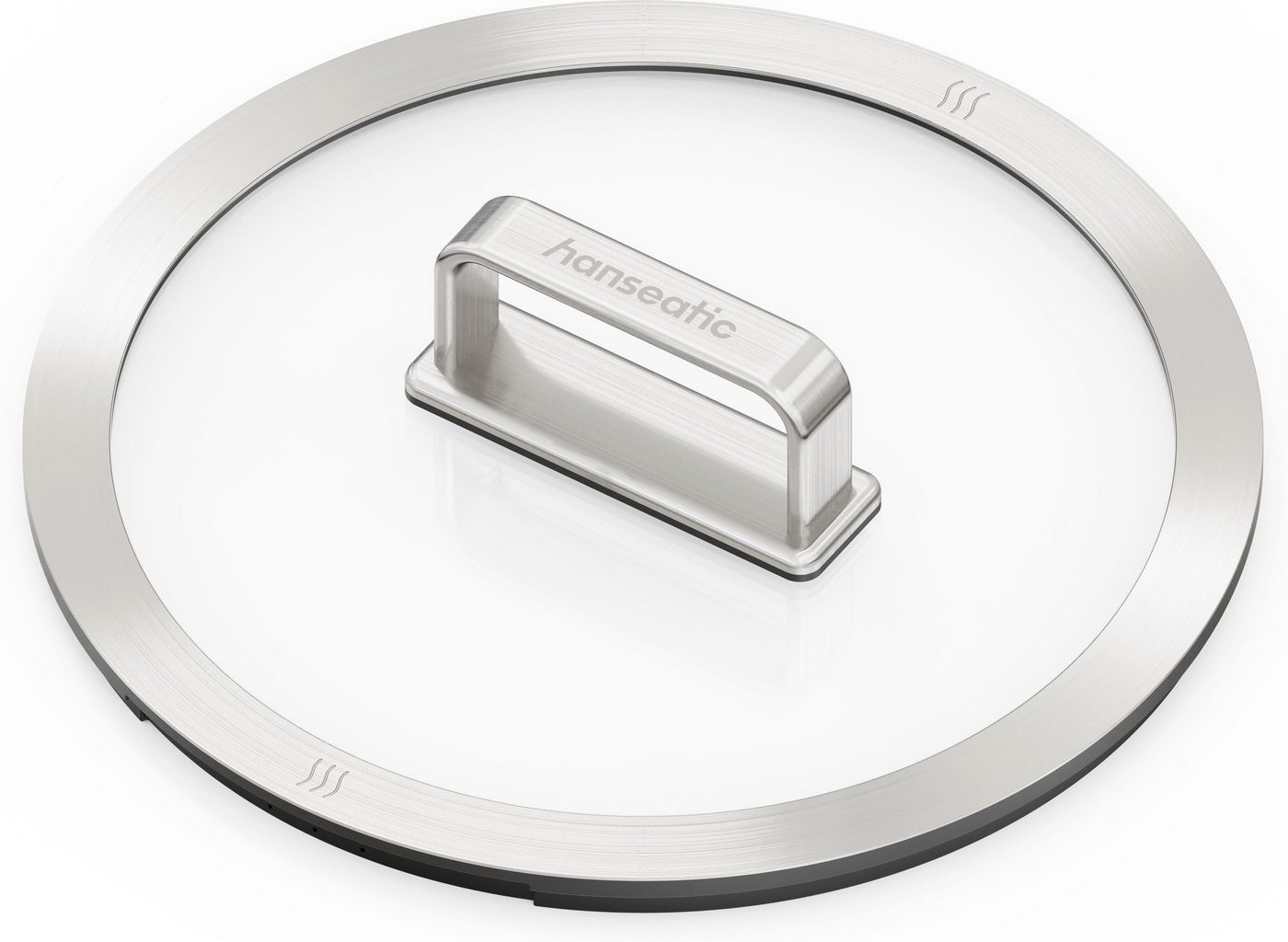 Hanseatic Kochtopf PREMIUM, Edelstahl (1-tlg), handfreundliche Griffe, Literskala, Glasdeckel, Induktion – Bild 4 von 5