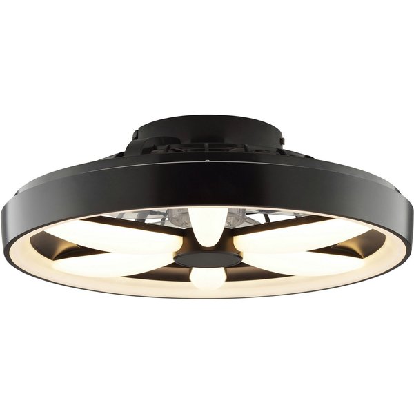 Hanseatic LED Deckenleuchte DLV2205, CCT - über Fernbedienung, Dimmfunktion, Ventilatorfunktion, LED fest integriert, RGB, warmweiß - kaltweiß, LED Ventilator, 