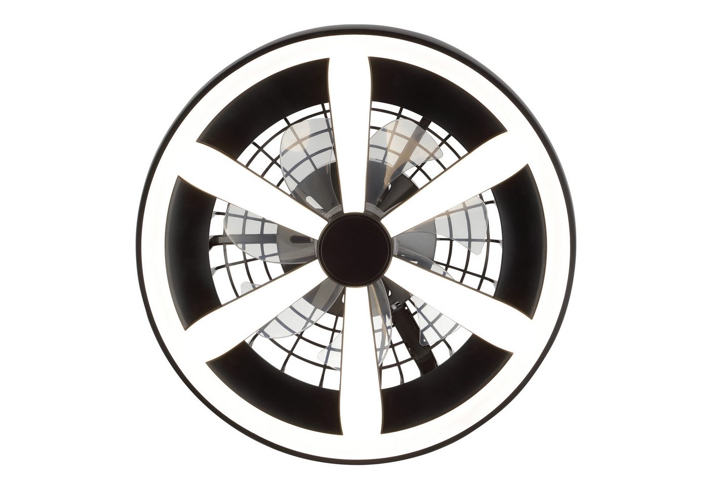 Hanseatic LED Deckenleuchte DLV2205, CCT - über Fernbedienung, Dimmfunktion, Ventilatorfunktion, LED fest integriert, RGB, warmweiß - kaltweiß, LED Ventilator,  – Bild 3 von 5