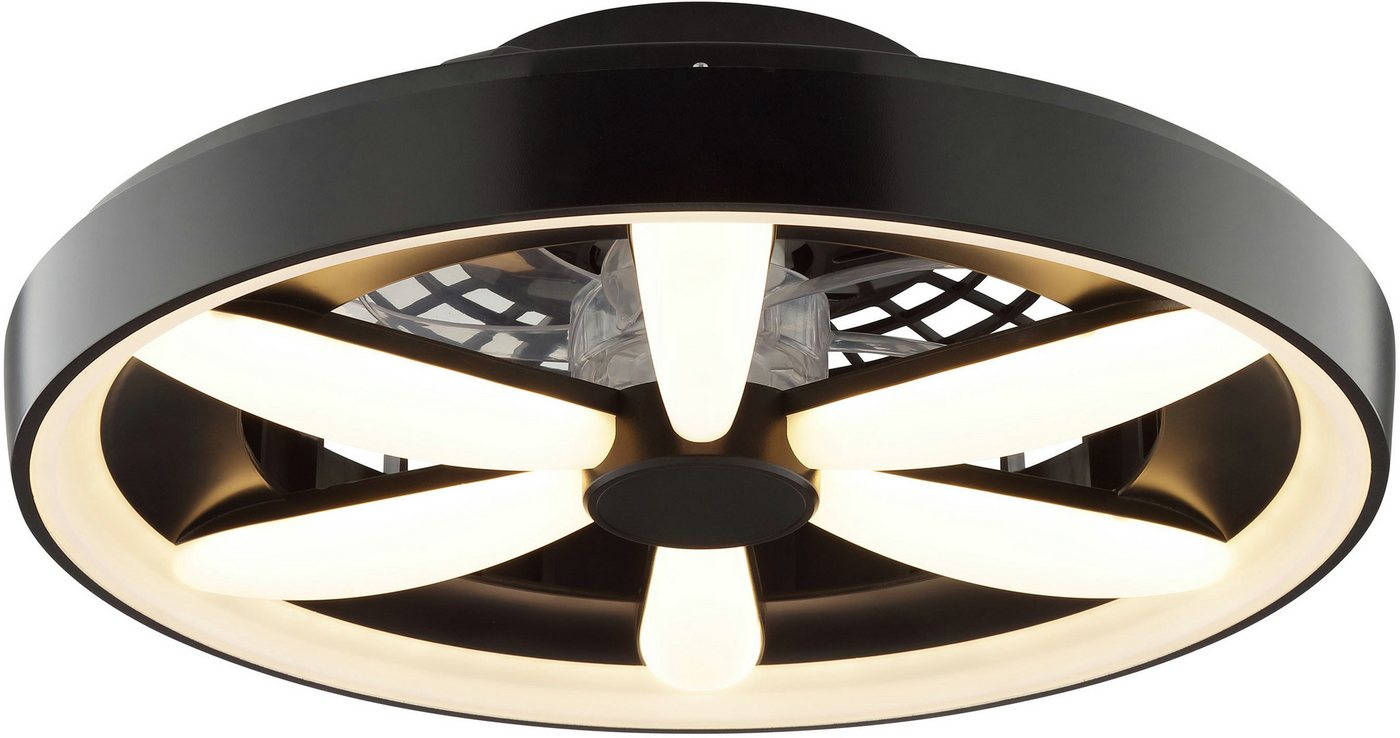 Hanseatic LED Deckenleuchte DLV2205, CCT - über Fernbedienung, Dimmfunktion, Ventilatorfunktion, LED fest integriert, RGB, warmweiß - kaltweiß, LED Ventilator,  – Bild 4 von 5