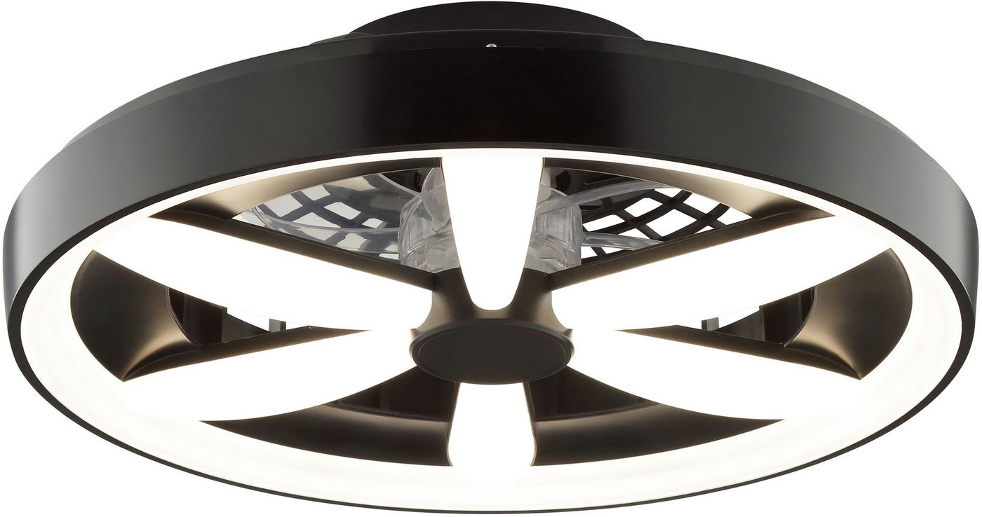 Hanseatic LED Deckenleuchte DLV2205, CCT - über Fernbedienung, Dimmfunktion, Ventilatorfunktion, LED fest integriert, RGB, warmweiß - kaltweiß, LED Ventilator,  – Bild 5 von 5
