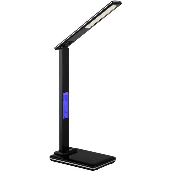 Hanseatic LED Tischleuchte TL-CCT, Dimmfunktion, Farbsteuerung, Kalenderfunktion, Leuchtdauer einstellbar, Temperaturanzeige, Timerfunktion, mehrere Helligkeits