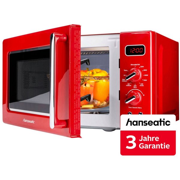 Hanseatic Mikrowelle AG720CE6-PM, Grill, Mikrowelle, 20 l, inkl. 3 Jahre Herstellergarantie