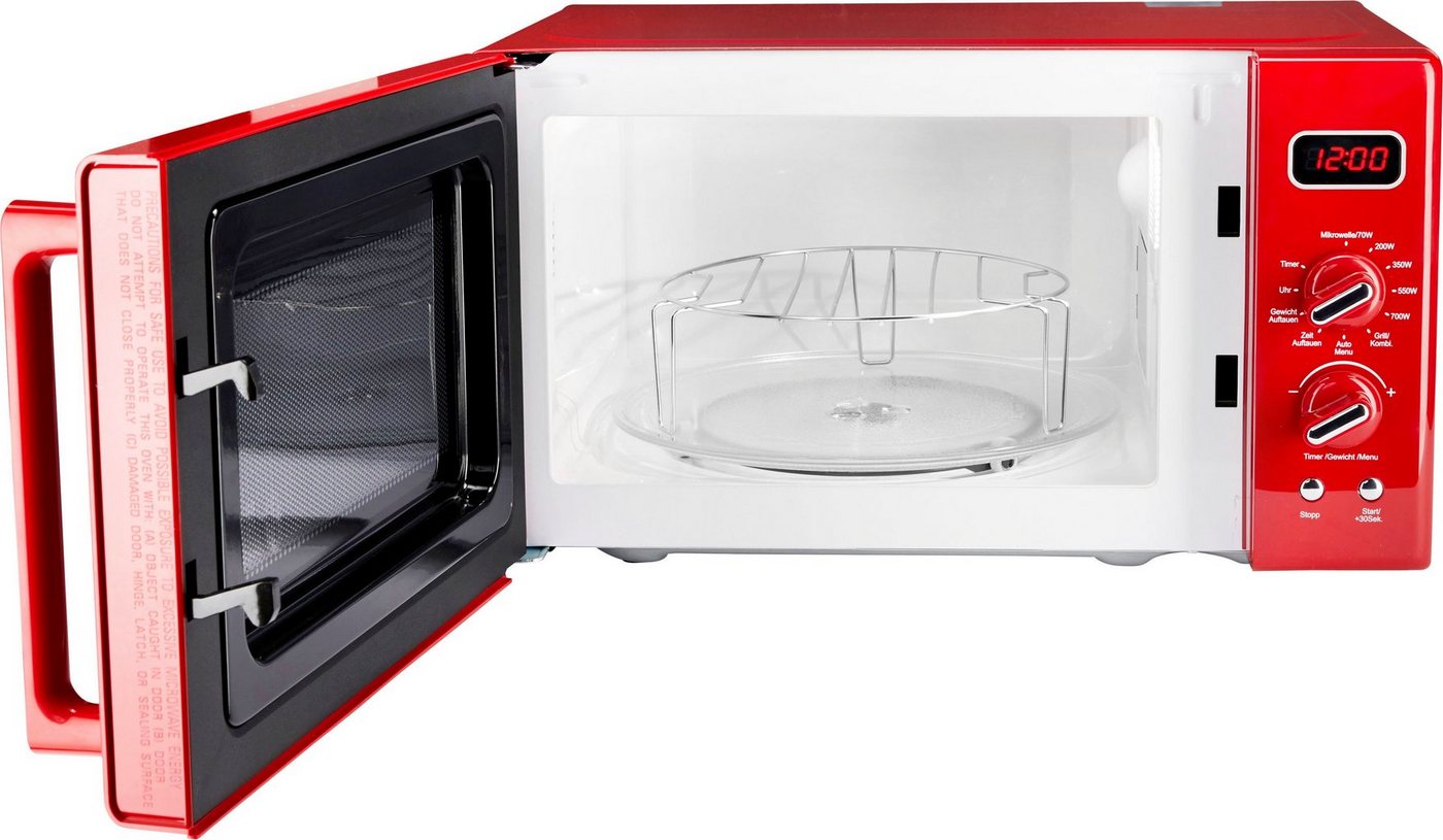 Hanseatic Mikrowelle AG720CE6-PM, Grill, Mikrowelle, 20 l, inkl. 3 Jahre Herstellergarantie – Bild 4 von 5