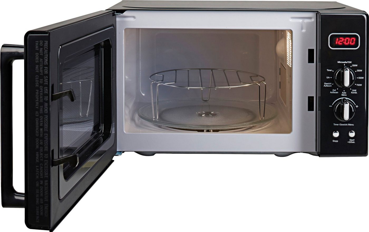 Hanseatic Mikrowelle AG720CE6-PM, Grill, Mikrowelle, 20 l, inkl. 3 Jahre Herstellergarantie – Bild 4 von 5