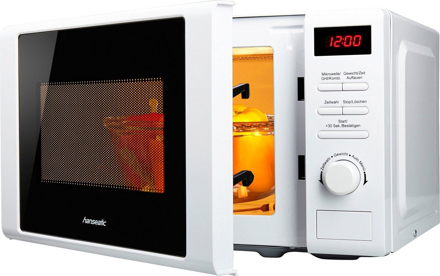 Hanseatic Mikrowelle AG720CGE-PM, 2 in 1, Grill, Mikrowelle, 20 l, inkl. 3 Jahre Herstellergarantie – Bild 2 von 5