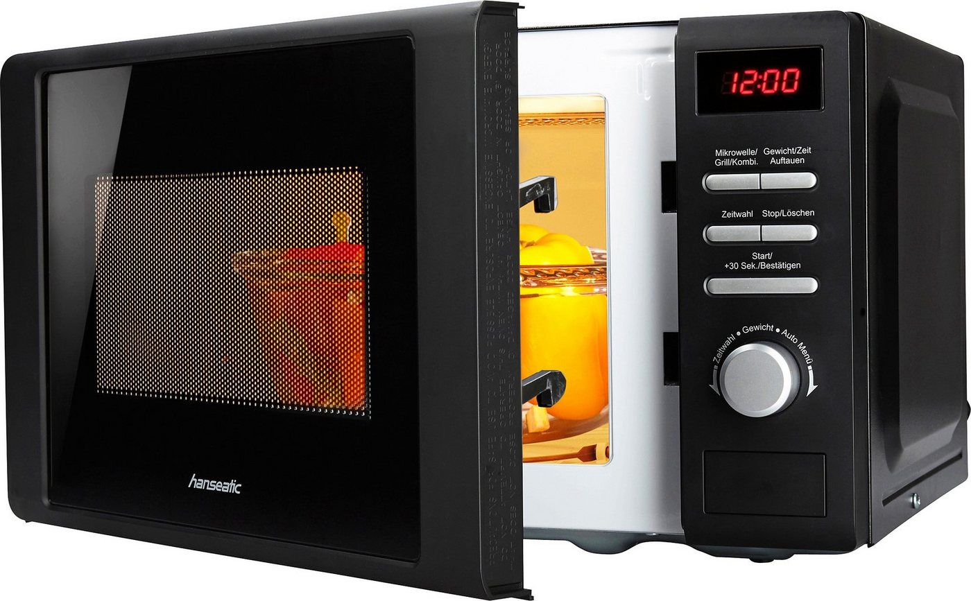Hanseatic Mikrowelle AG720CGE-PM, 2 in 1, Grill, Mikrowelle, 20 l, inkl. 3 Jahre Herstellergarantie – Bild 2 von 5