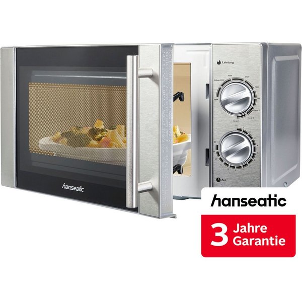 Hanseatic Mikrowelle D70H20L-DB(A13), 2 in 1, Grill, 20 l, inkl. 3 Jahre Herstellergarantie
