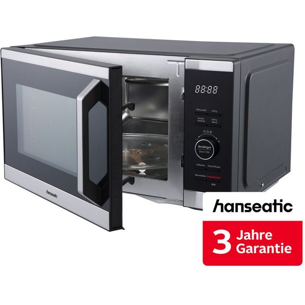 Hanseatic Mikrowelle HM26SB3M, mit Airfry-Funktion, Umluft, Mikrowelle, Heißluft, 26 l, inkl. 3 Jahre Herstellergarantie