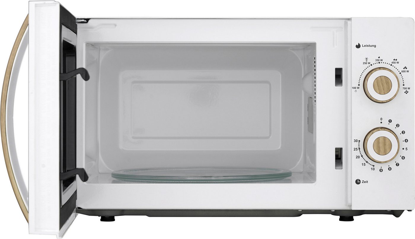 Hanseatic Mikrowelle SMH207WSH-P, weiß, Mikrowelle, 20 l, inkl. 3 Jahre Herstellergarantie – Bild 5 von 5
