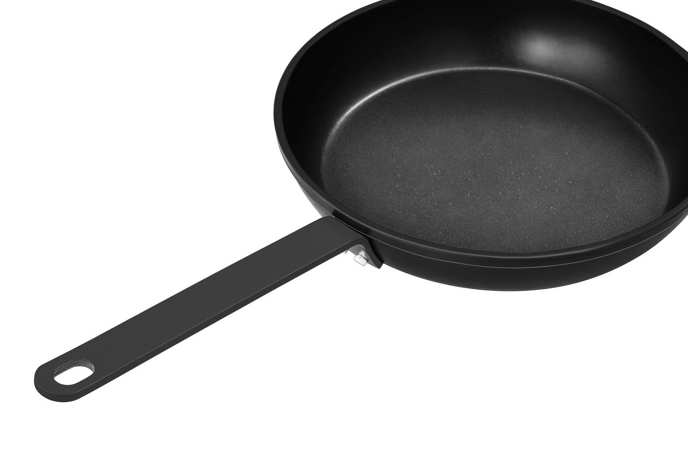 Hanseatic Pfannen-Set ALU PRO, Aluminium (Set, 3-tlg., 1x Pfanne 24 cm, 1x Servierpfanne 28 cm mit Deckel), Profi Pfannen mit Antihaftbeschichtung, für alle Her – Bild 4 von 5