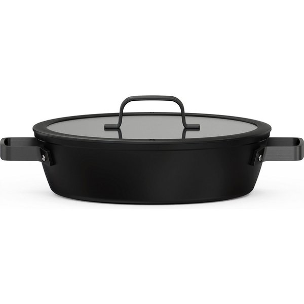 Hanseatic Servierpfanne ALU PRO, Aluminium (1-tlg., 1x Pfanne 28 cm mit Deckel), Profi Pfanne mit Antihaftbeschichtung, für alle Herdarten, Induktion