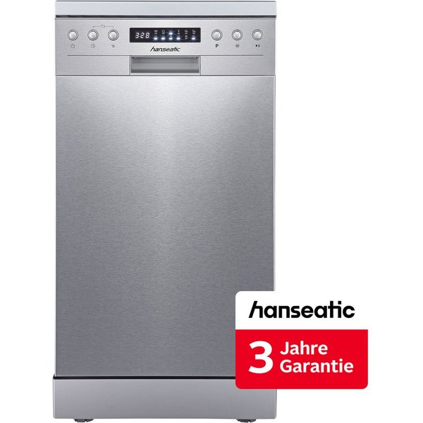 Hanseatic Standgeschirrspüler HG4585C10J7610DS, 10 Maßgedecke, inkl. 3 Jahre Herstellergarantie