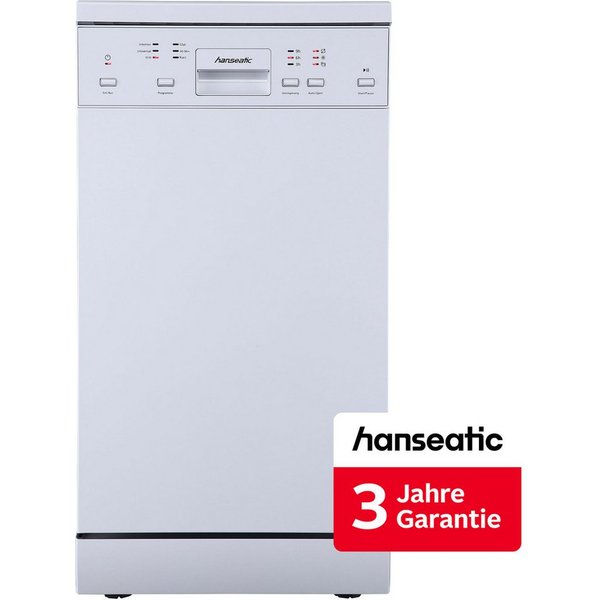 Hanseatic Standgeschirrspüler HG4585D107610HW, 10 Maßgedecke, inkl. 3 Jahre Herstellergarantie