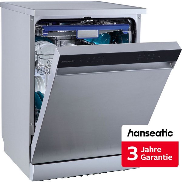 Hanseatic Standgeschirrspüler HG6085B14U7609WS, 14 Maßgedecke, inkl. 3 Jahre Herstellergarantie