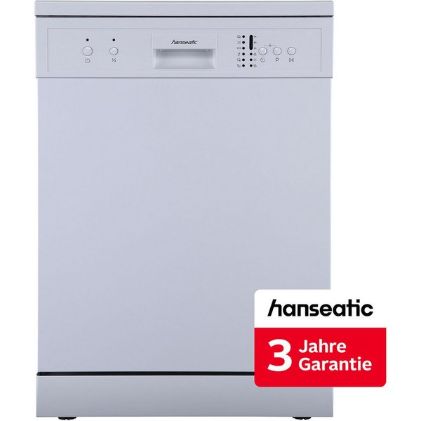 Hanseatic Standgeschirrspüler HG6085E127635W, 12 Maßgedecke, inkl. 3 Jahre Herstellergarantie