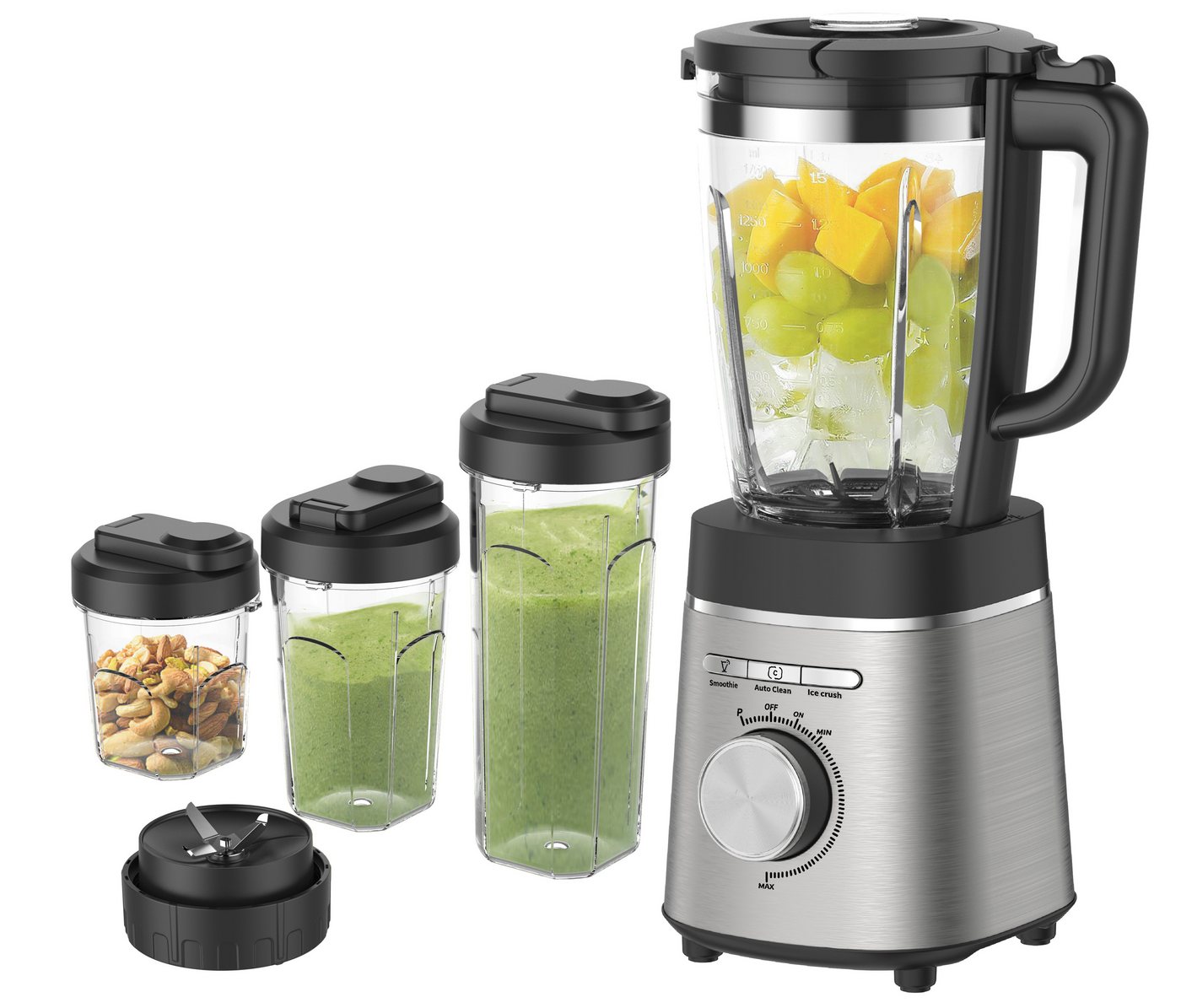 Hanseatic Standmixer HBL14001175SD mit 1,75L Fassungsvermögen, 1400 W, inkl. 3 Jahre Herstellergarantie – Bild 2 von 5