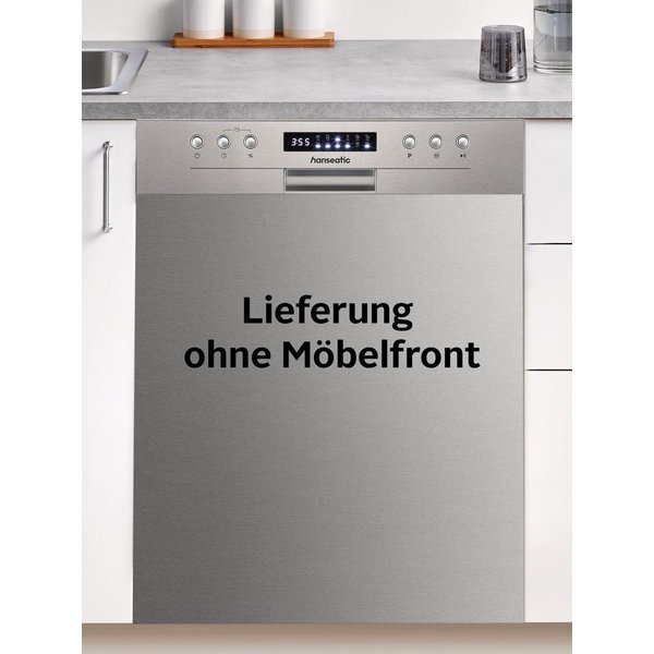 Hanseatic teilintegrierbarer Geschirrspüler HS6B14S09D, 13 Maßgedecke, inkl. 3 Jahre Herstellergarantie