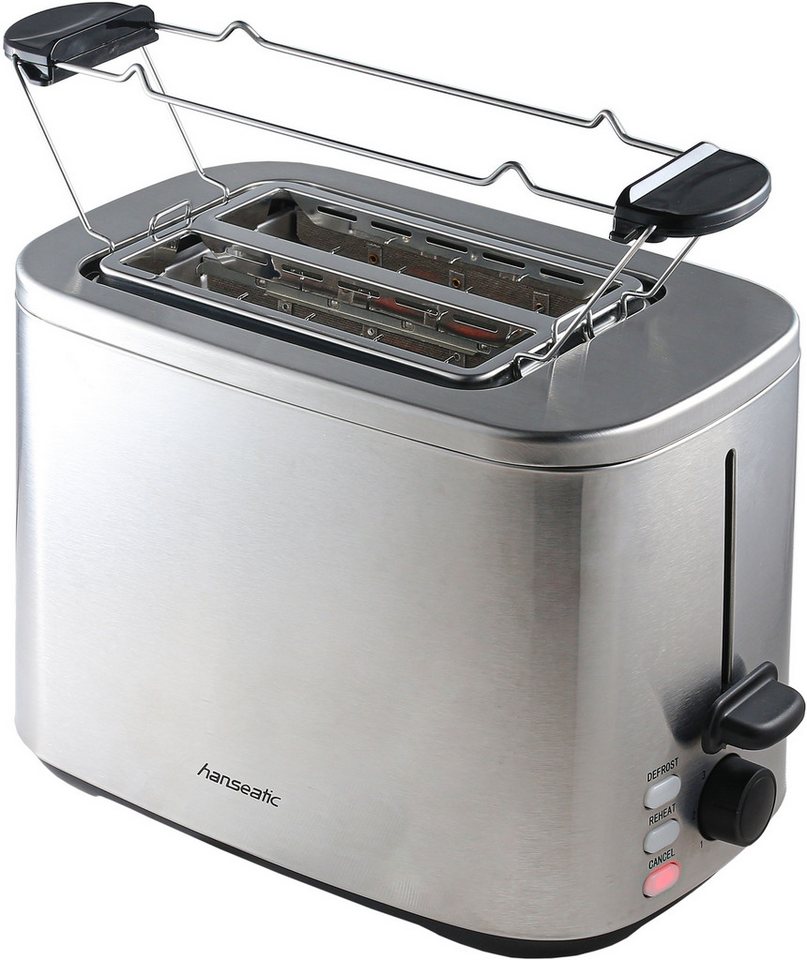 Hanseatic Toaster HT8007SD, 2 kurze Schlitze, 800 W, inkl. 3 Jahre Herstellergarantie – Bild 5 von 5