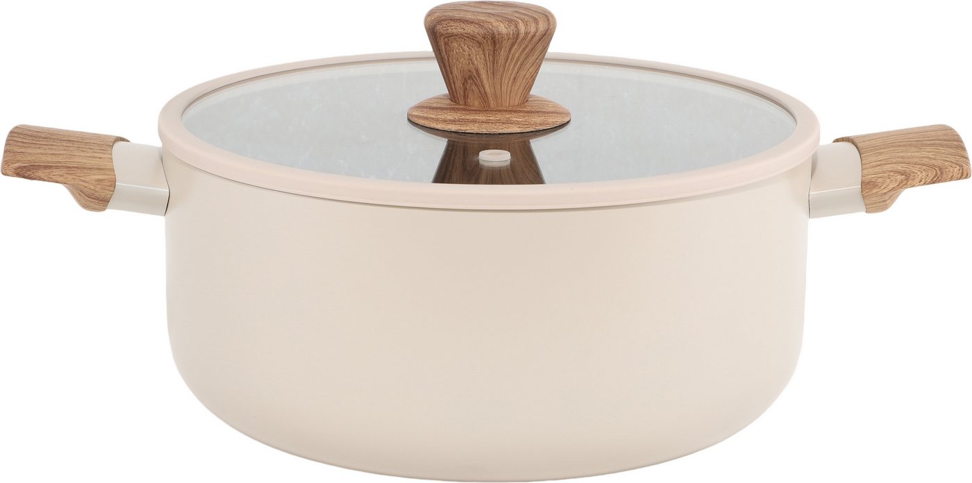 Hanseatic Topf-Set ALU SCANDI, mit Antihaftbeschichtung, Aluminium (Set, 9-tlg., Stielkasserolle 16 cm, Kochtopf 16/20/24 cm, Bratpfanne 24/28 cm), für alle Her – Bild 2 von 5