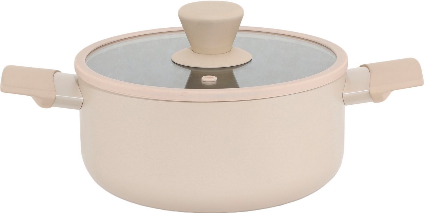 Hanseatic Topf-Set ALU SCANDI, mit Antihaftbeschichtung, Aluminium (Set, 9-tlg., Stielkasserolle 16 cm, Kochtopf 16/20/24 cm, Bratpfanne 24/28 cm), für alle Her – Bild 3 von 5