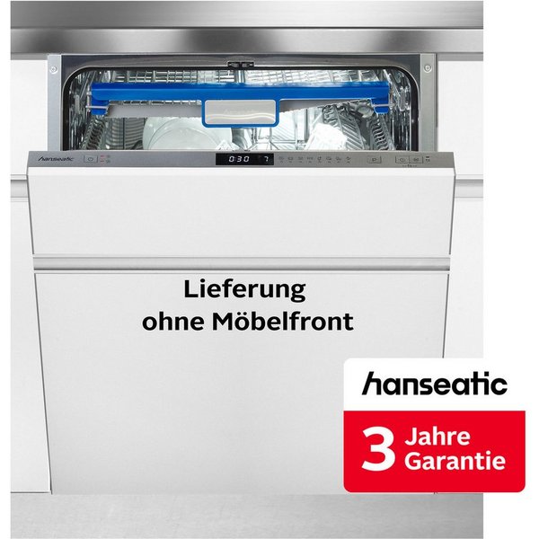 Hanseatic vollintegrierbarer Geschirrspüler HGVI6082D14J7713GS, 14 Maßgedecke, inkl. 3 Jahre Herstellergarantie