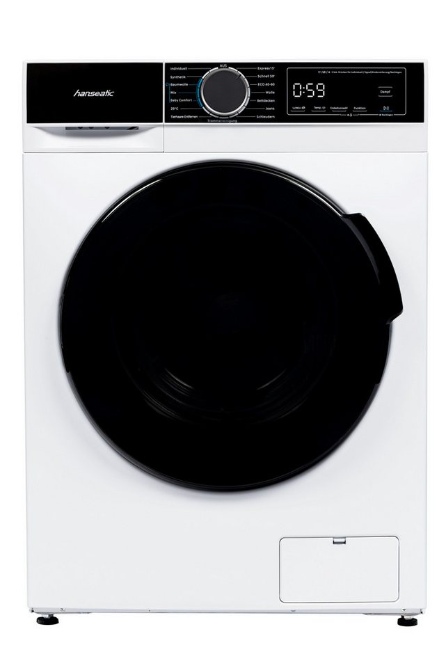 Hanseatic Waschmaschine HWMA814B, 8 kg, 1400 U/min, inkl. 3 Jahre Herstellergarantie – Bild 4 von 5