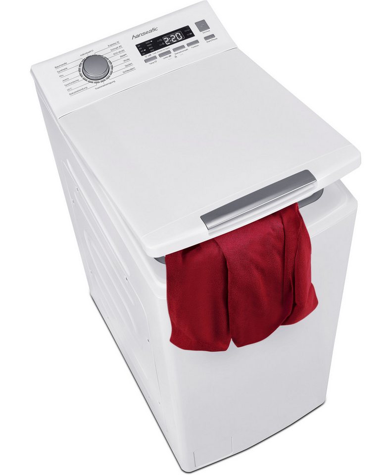 Hanseatic Waschmaschine Toplader HTW612C, 6 kg, 1200 U/min, inkl. 3 Jahre Herstellergarantie – Bild 2 von 5