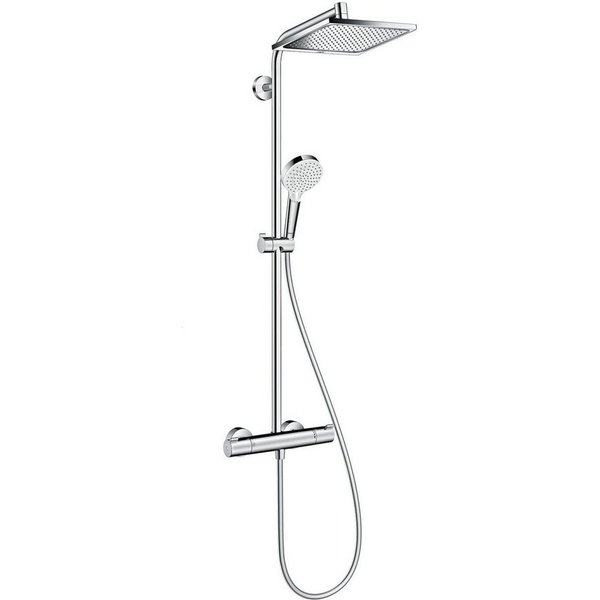 hansgrohe Duschsystem Crometta E Showerpipe, Höhe 120.1 cm, 240 1jet mit Thermostat - Chrom