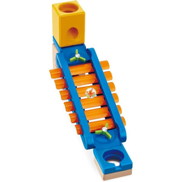 Hape Kugelbahn-Bausatz Quadrilla, Klingender Spielplatz, Zubehör