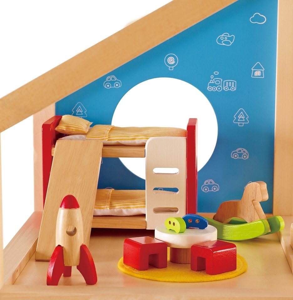 Hape Puppenhausmöbel Kinderzimmer (Set, 14tlg) – Bild 2 von 4