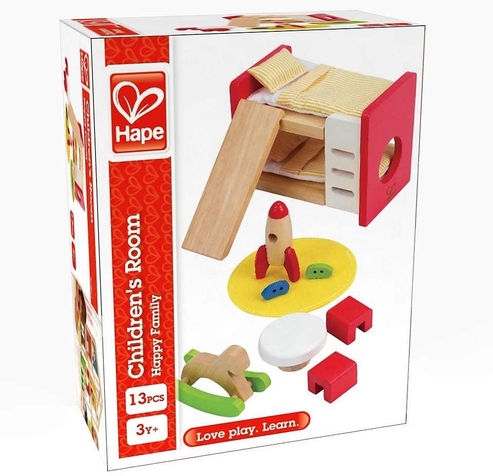 Hape Puppenhausmöbel Kinderzimmer (Set, 14tlg) – Bild 3 von 4