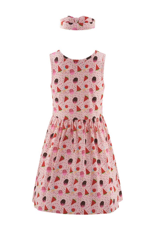 happy girls Jerseykleid (Set, 2-tlg) mit süßem Haarband mit Schleifendetail – Bild 5 von 5