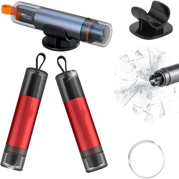 Happy Home Hammer 2Pack Notfall- und Sicherheitswerkzeug Nothammer Auto Glasbrecher