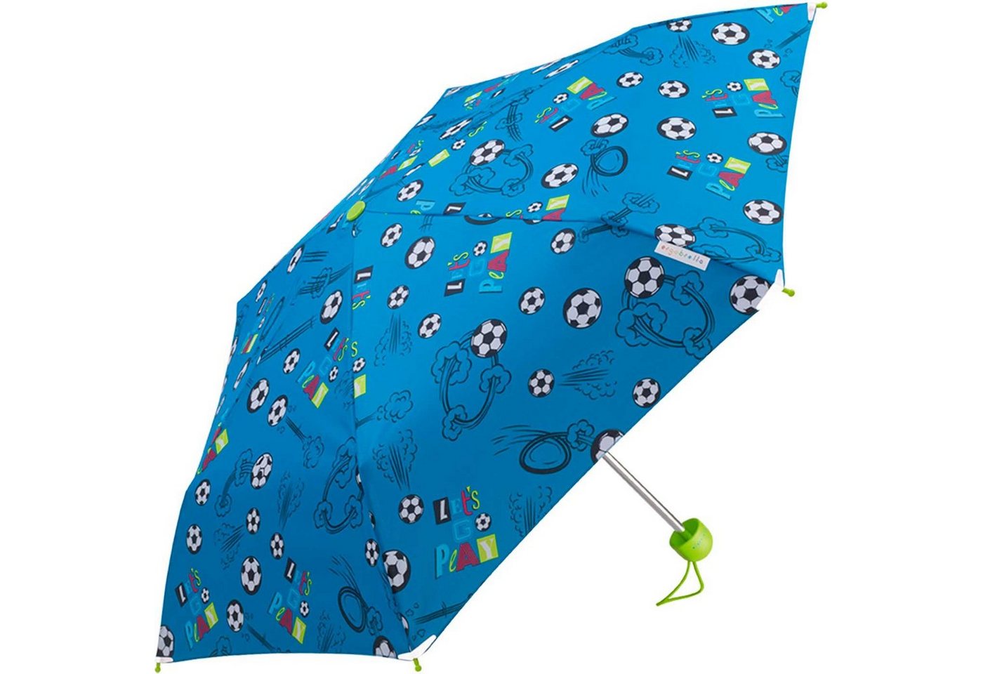 HAPPY RAIN Taschenregenschirm Mini Kinderschirm Basic reflektierend bedruckt, farbenfroh und fantasievoll – Bild 2 von 2