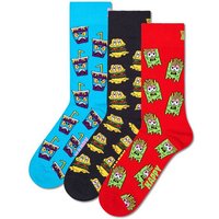 HAPPY SOCKS Happy Socks 3er Pack Unisex Socken - Geschenkbox, gemischte Farben, Größe 36-40 in Bunt