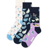 HAPPY SOCKS Happy Socks 3er Pack Unisex Socken - Geschenkbox, gemischte Farben, Größe 36-40 in Bunt