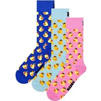 HAPPY SOCKS Happy Socks 3er Pack Unisex Socken - Geschenkbox, gemischte Farben, Größe 36-40 in Bunt