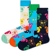 HAPPY SOCKS Happy Socks 3er Pack Unisex Socken - Geschenkbox, gemischte Farben, Größe 36-40 in Bunt