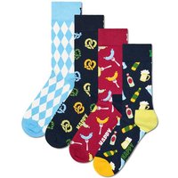 HAPPY SOCKS Happy Socks 4er Pack Unisex Socken - Geschenkbox, Classics, gemischte Farben, Größe 41-46 in Bunt
