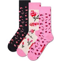 HAPPY SOCKS Happy Socks Damen Socken, 3er Pack - Mother´s Day, Geschenkbox, gemischte Farben, Größe 36-40 in Bunt