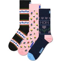 HAPPY SOCKS Happy Socks Damen Socken, 3er Pack - Mother´s Day, Geschenkbox, gemischte Farben, Größe 36-40 in Bunt