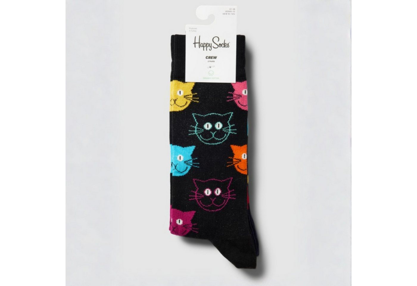 Happy Socks Freizeitsocken 2er Pack Baumwoll Socken mit Motiv Classic, Geschenk, Geburtstag – Bild 2 von 2