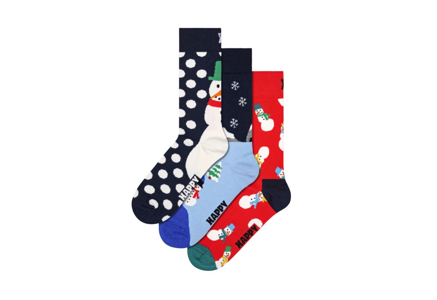 Happy Socks Freizeitsocken 3er Pack Baumwoll Socken mit Motiv, Geschenk, Weihnachten – Bild 2 von 5