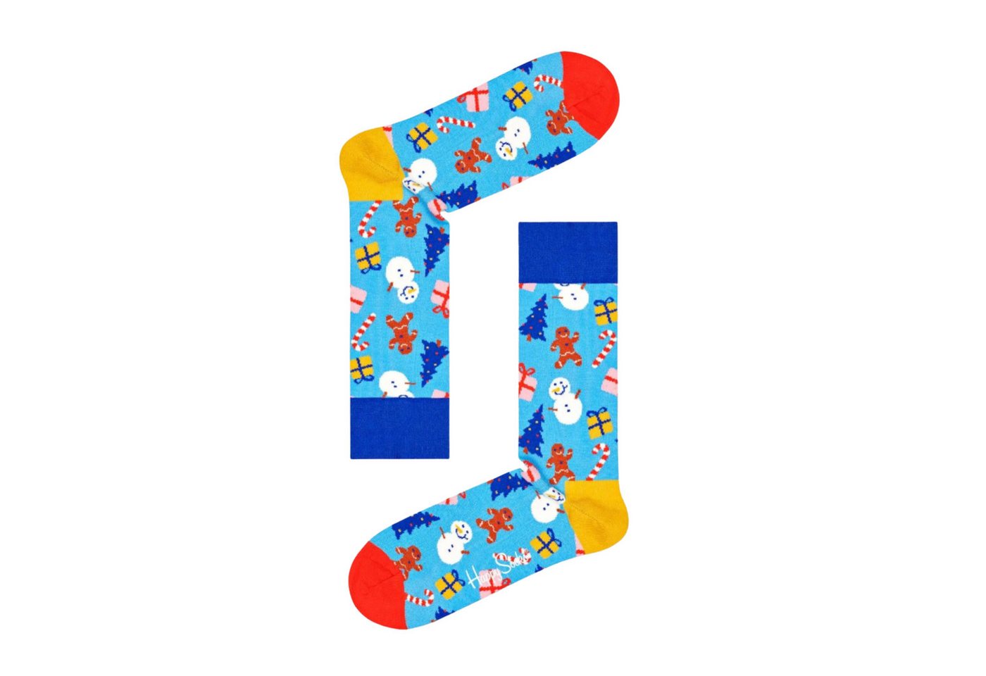 Happy Socks Freizeitsocken 4er Pack (41-46) Baumwoll Socken mit Motiv Classic, Geschenk – Bild 3 von 5