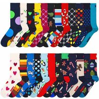 HAPPY SOCKS Happy Socks Unisex Adventskalender, 24er Pack - XMAS, Adventskalender, Geschenkbox, Größe 36-40 in Bunt