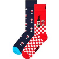 HAPPY SOCKS Happy Socks Unisex Socken, 2er Pack - Geschenkbox, Farbmix, Größe 36-40 in Bunt