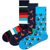 HAPPY SOCKS Happy Socks Unisex Socken, 3er Pack - Special Geschenkbox, Farb-Mix, Größe 41-46 in Bunt