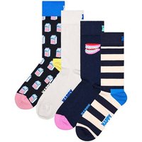 HAPPY SOCKS Happy Socks Unisex Socken, 4er Pack - Special Geschenkbox, Farb-Mix, Größe 36-40 in Bunt